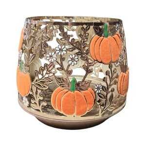 VELVET PUMPKINS 3-WICK CANDLE HOLDER BY BATH & BODY WORKS